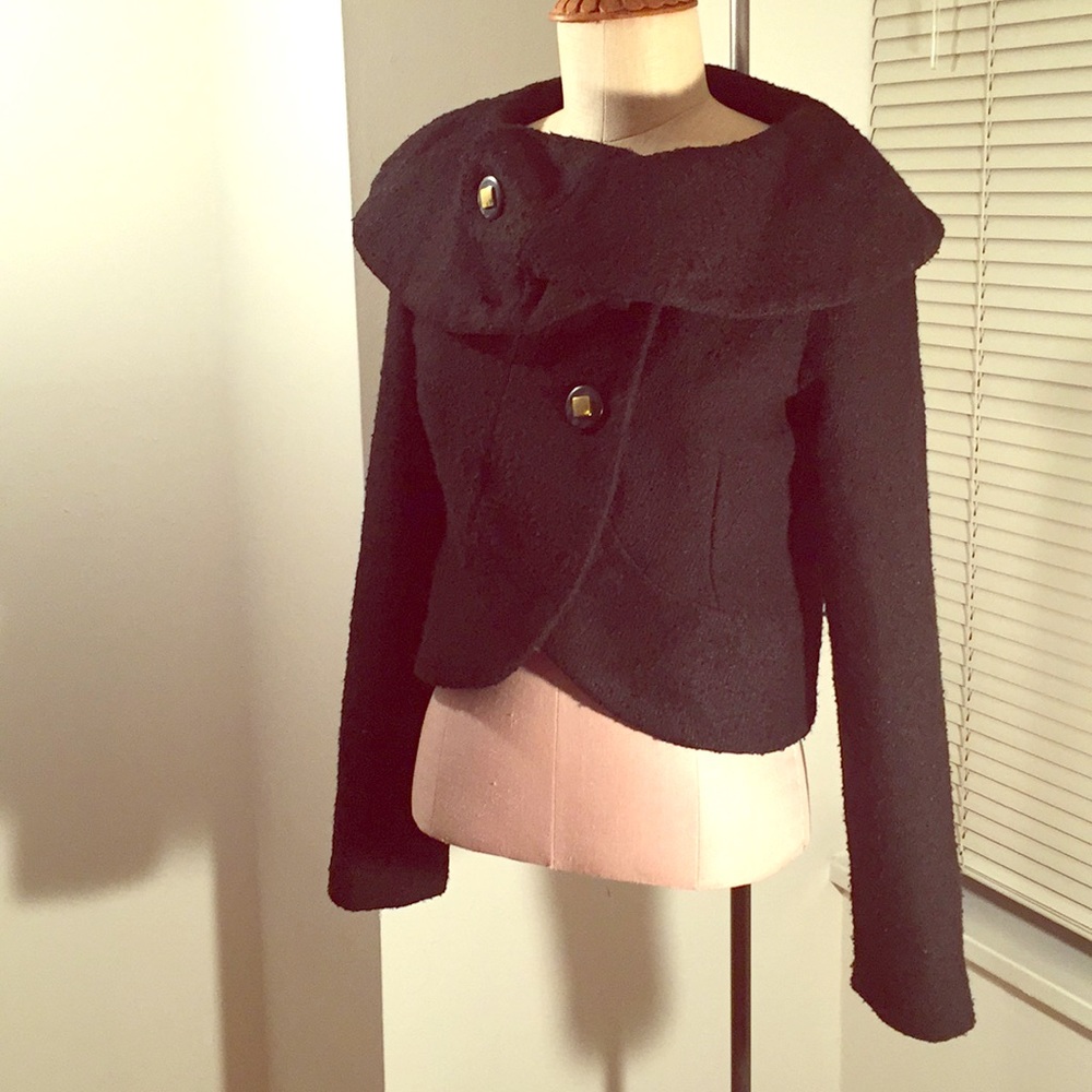 Vintage inspired formal cropped cocktail coat